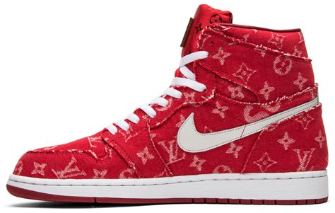 supreme lv jordan 1|supreme red ribbon jordan 1.